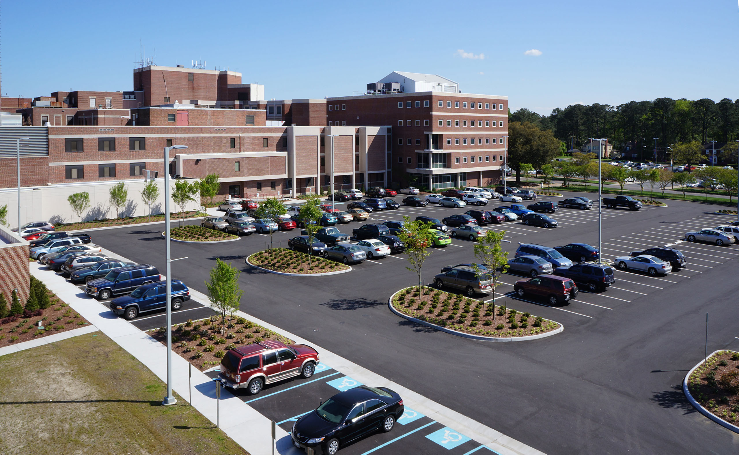 Finishe product showing recycled and reused materials at DePaul Hospital, Norfolk VA
