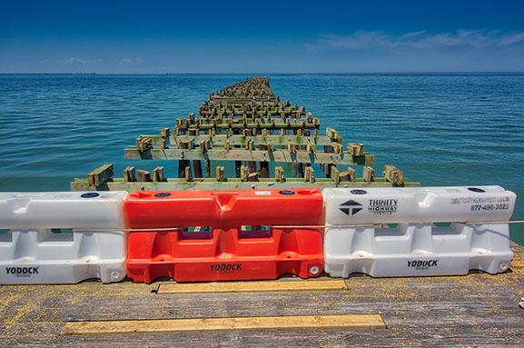 Lynnhaven Fishing Pier-view showing pier surface after being removed by hand.