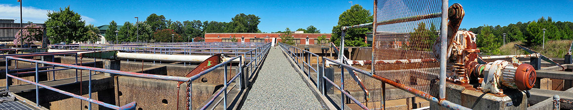 Massive underground demolition at old Lee Hall Water Treatment Plant, Newport News VA