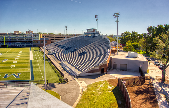 View showing the west stadium before demolition.