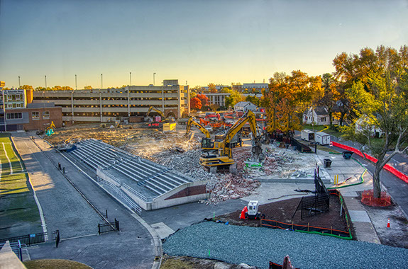 West stadium AFTER 90% demolition is complete. 