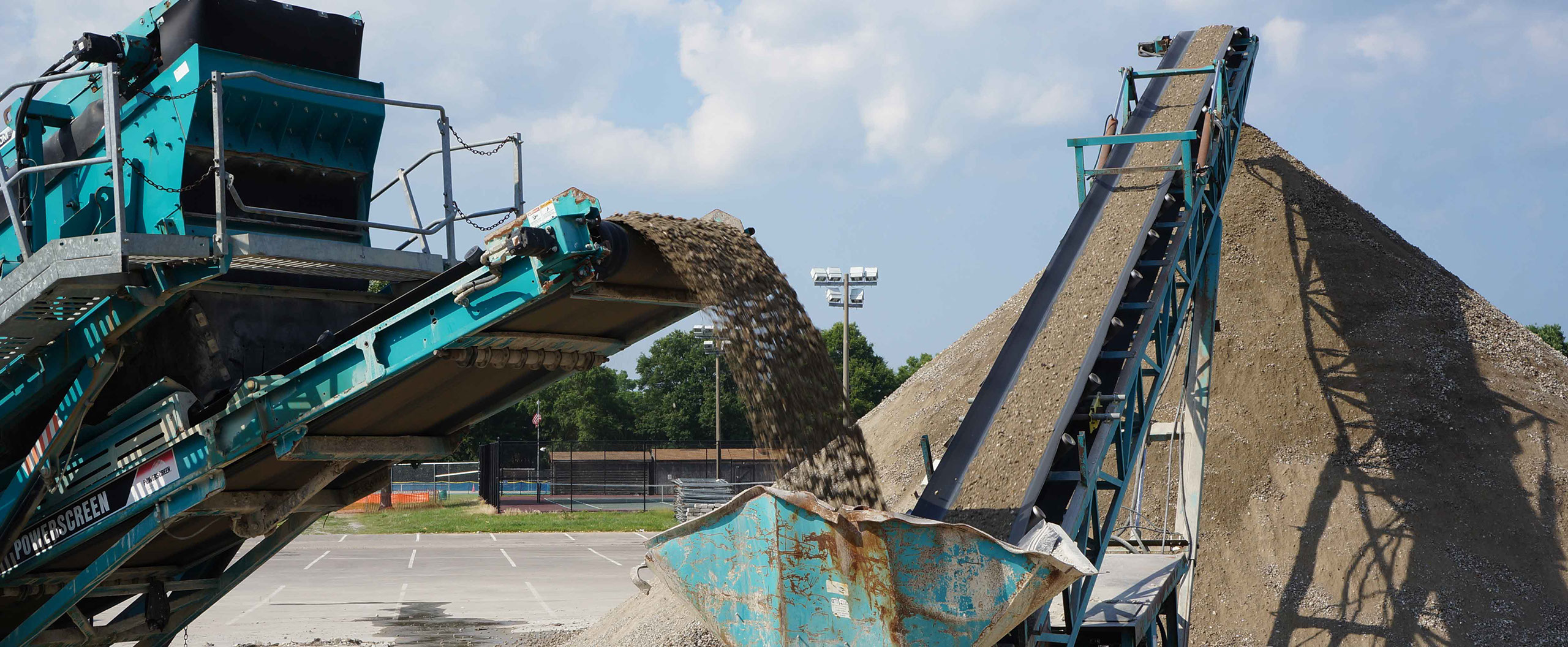 Materials recycling after demolition at Kempsville Rec Center, Virginia Beach VA